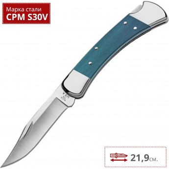 Нож BUCK 0110IRS FOLDING HUNTER INDIGO Нож BUCK 0110IRS FOLDING HUNTER INDIGO