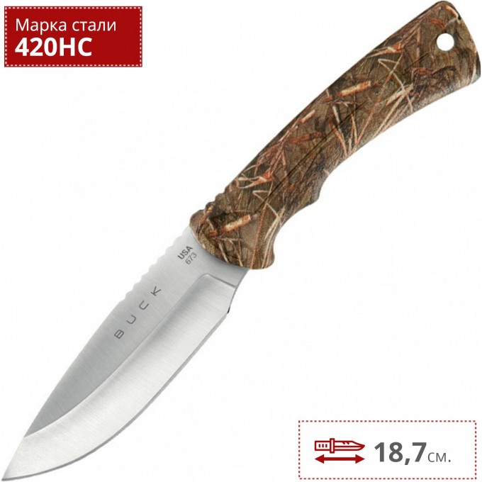 Нож BUCK 0673CMS32 BUCKLITE MAX - SMALL WATER CAMO B0673CMS32