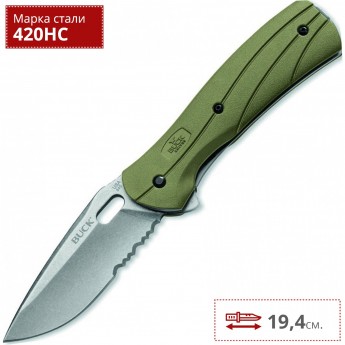 Нож BUCK 0845ODS VANTAGE FORCE, MARINE OD GREEN - SELECT